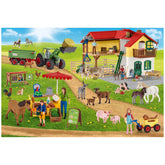 Schmidt Spiele - Farm World Boerderij Winkel 100 Stuks en 1 Figuur - Puzzels